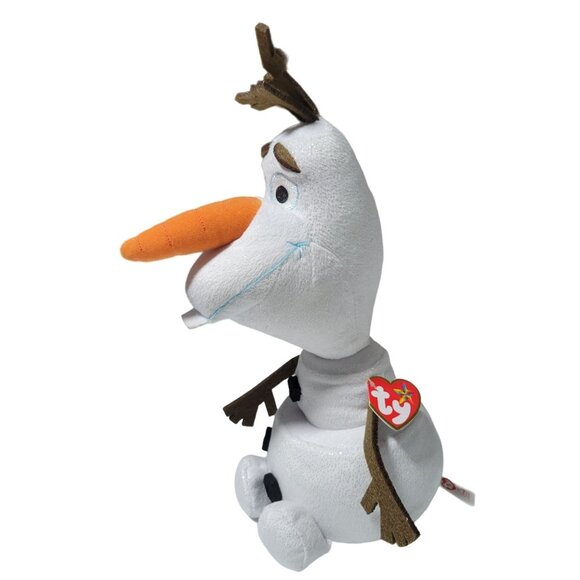 Disney Frozen Olaf Snowman 12 inch Plush Stuffed Animal Toy TY Beanie Babies - Picture 2 of 8